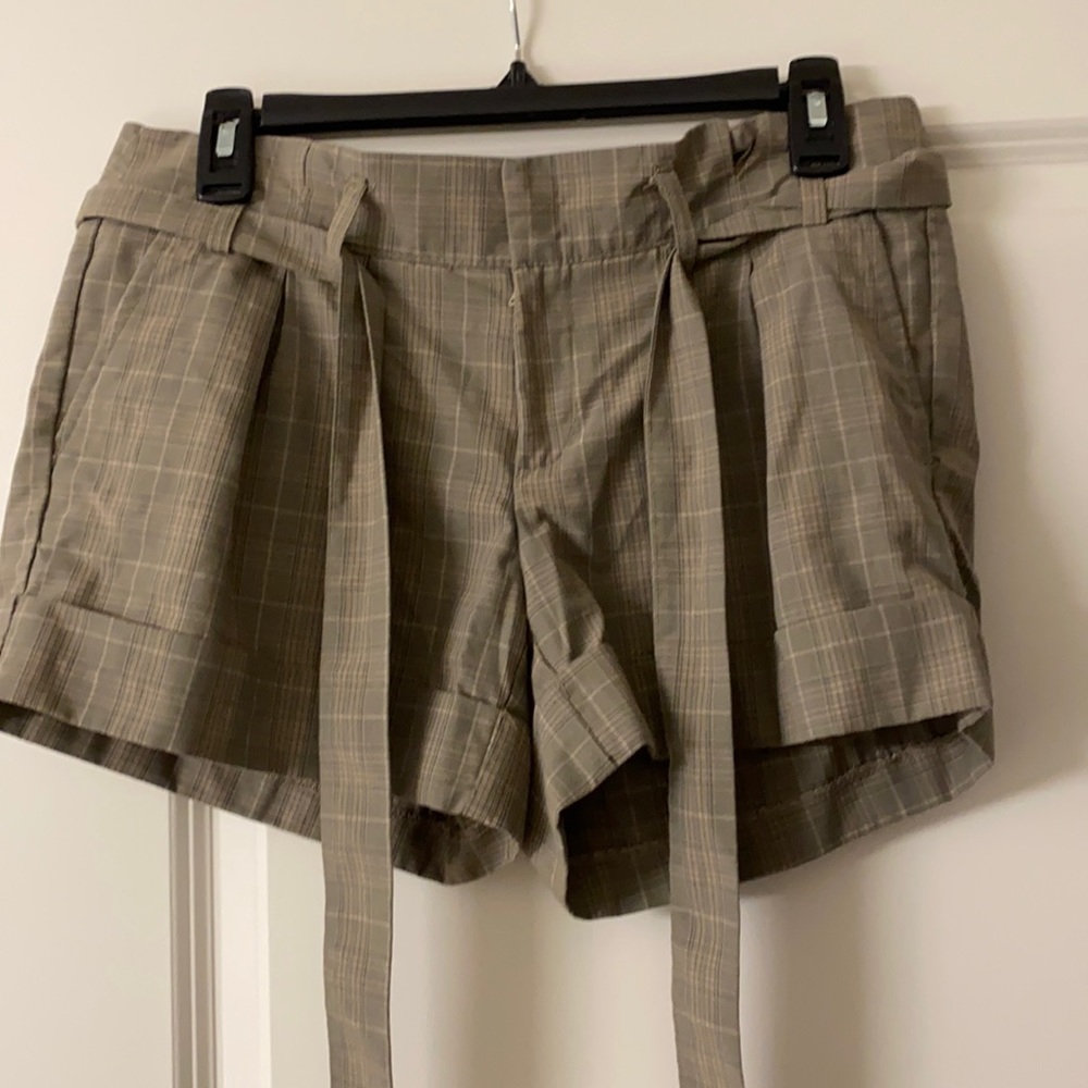 Belted shorts